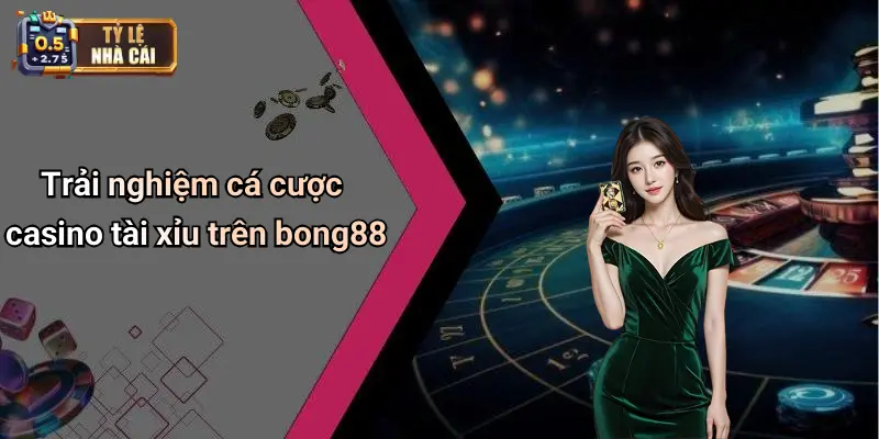 Trải nghiệm cá cược casino tài xỉu trên bong88