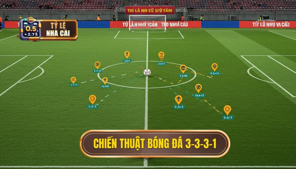 Chiến thuật bóng đá 3-3-3-1
