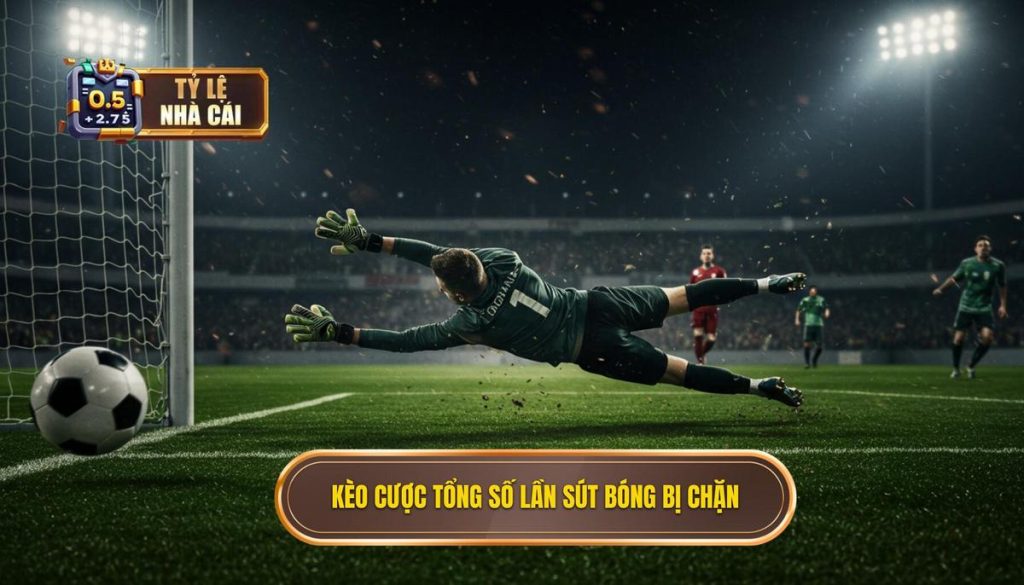 Kèo cược tổng số lần sút bóng bị chặn