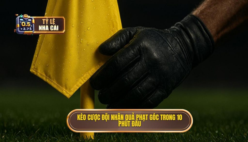 Kèo cược đội nhận quả phạt góc trong 10 phút đầu