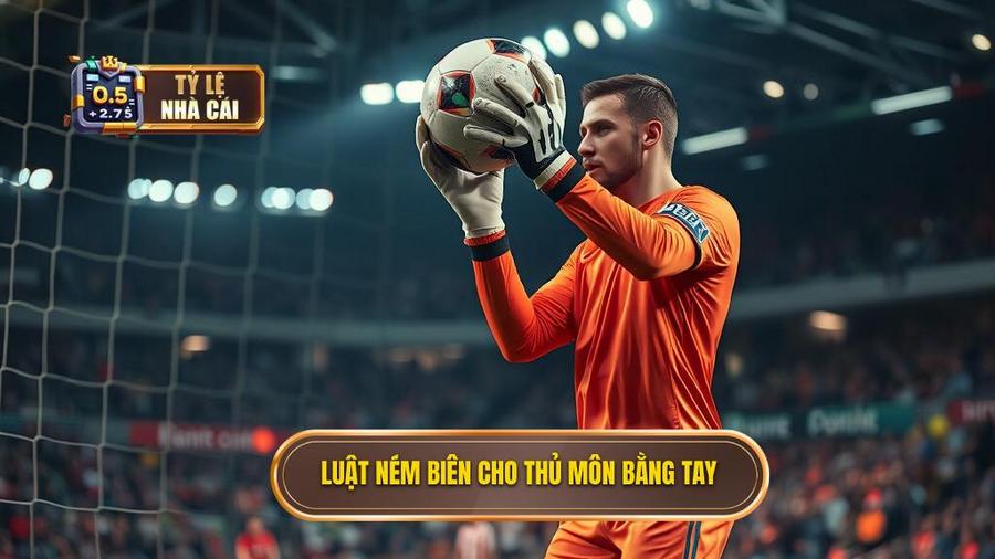 1. Luật ném biên cho thủ môn bằng tay