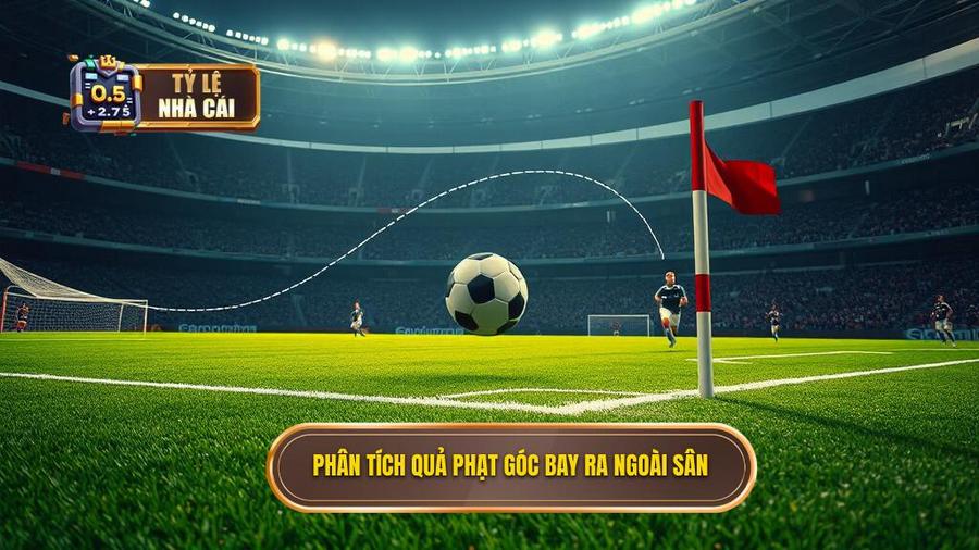 2. Phân tích quả phạt góc bay ra ngoài sân