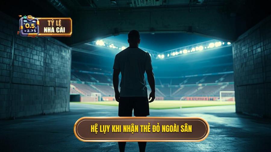 3. Hệ lụy khi nhận thẻ đỏ ngoài sân