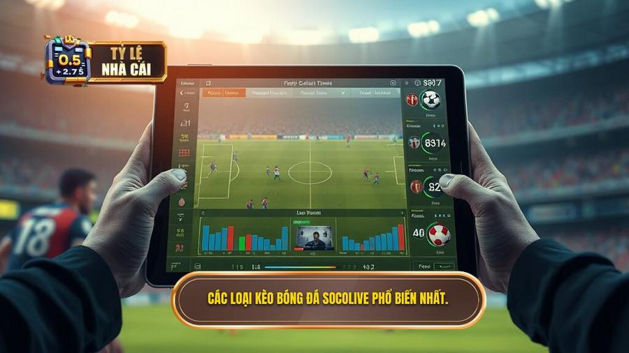 2. Các loại kèo bóng đá Socolive phổ biến nhất.